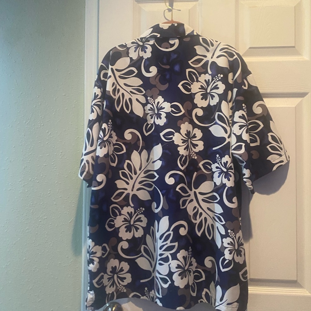 Anchor Blue Navy Floral Shirt